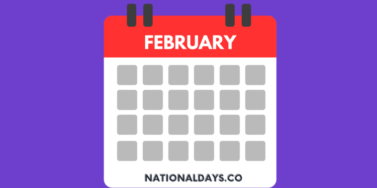 NATIONAL DAYS BY MONTH