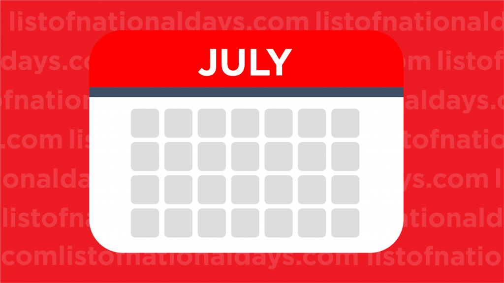 Link To July List Of National Days