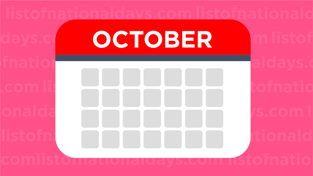 Link To October List Of National Days